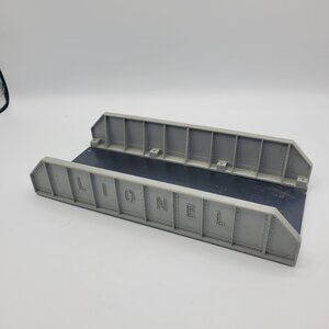 Lionel Bridge O Gauge No. 2214 Girder Bridge Plastic Sides Gray w/ Black Deck